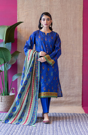 Orient OTL 22 238 Blue Khaddar Myreen Winter Collection 2022 Online Shopping